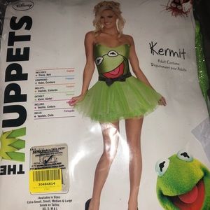 NEW IN BAG Kermit the Frog woman’s X-small costume